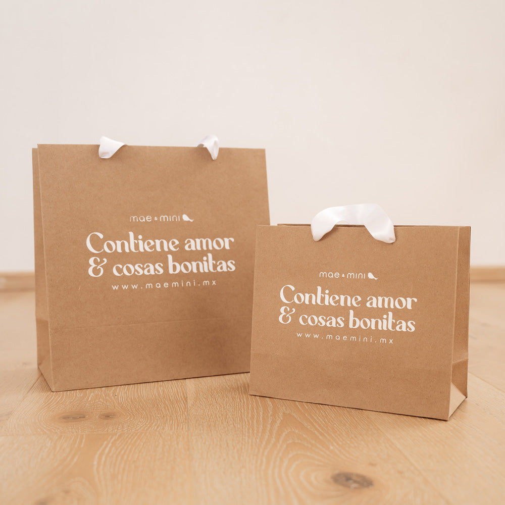 Bolsas de regalo de Mae & Mini: contiene amor y cosas bonitas