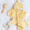 Set Bienvenido a Casa en color Amarillo Bebé - set de regalo para bebé