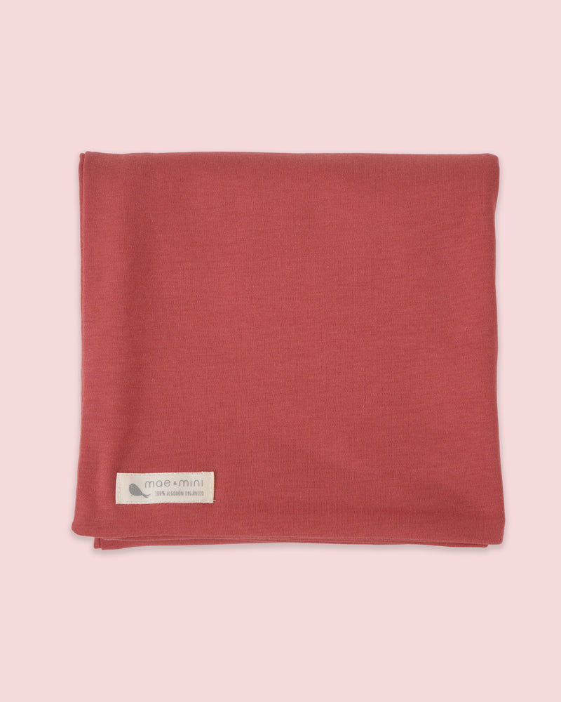 Cobijita Swaddle en color Rojo Arcilla- regalo para bebe