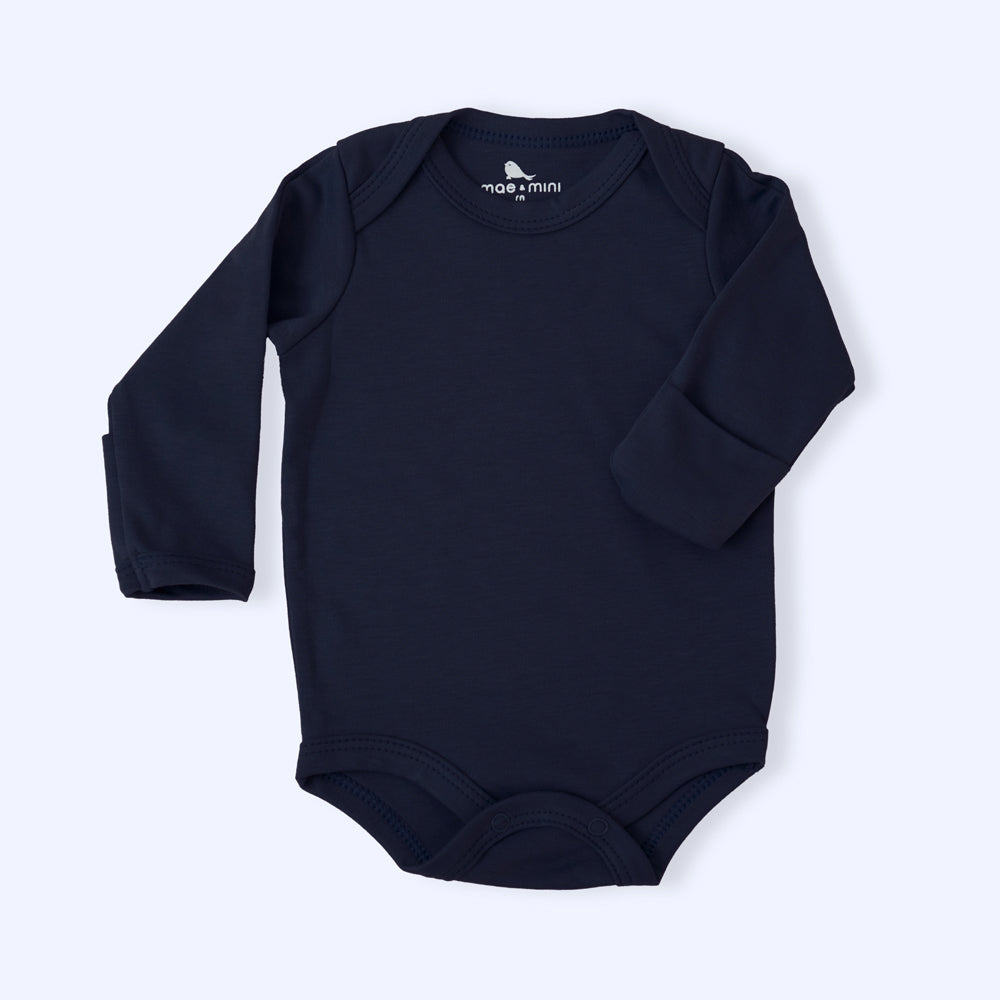 Pañalero Manga Larga - body para bebe de algodon pima Mae & Mini
