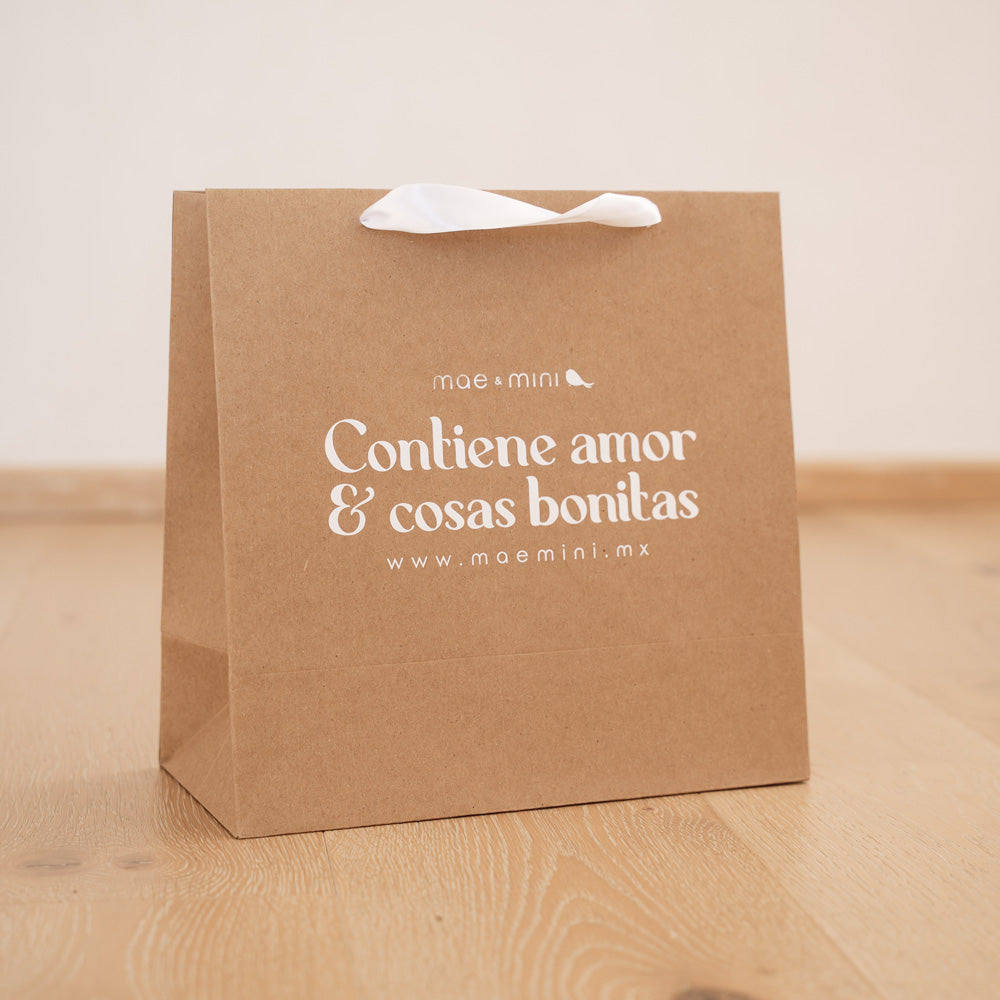 Bolsa de Regalo - detalle de tela de algodon pima organico