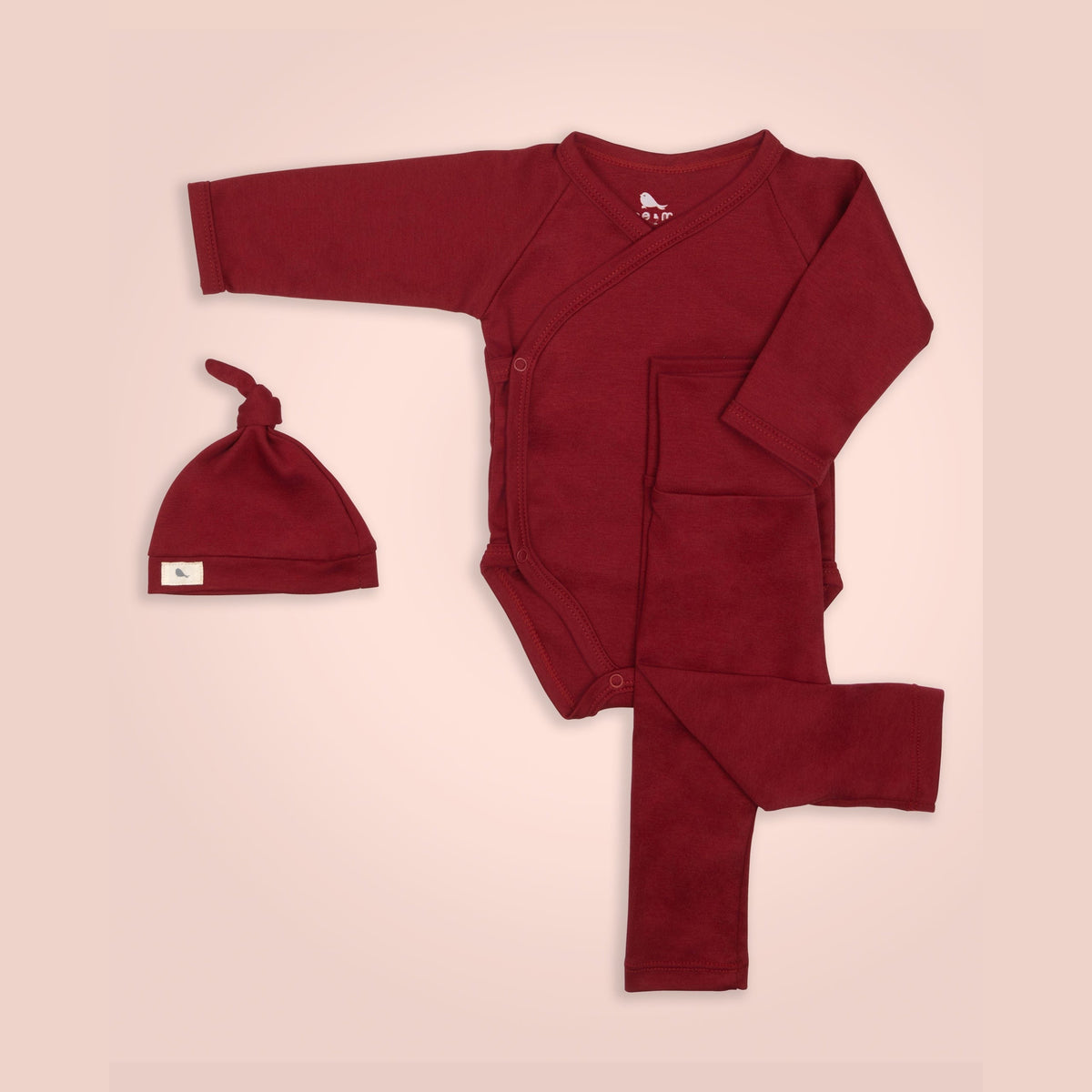Set Bienvenido a Casa en color Rojo Nochebuena - set de regalo para bebé