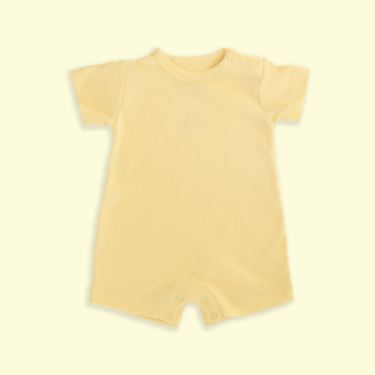 Overol Manga Corta en color Amarillo Bebé - overol regalo para bebé