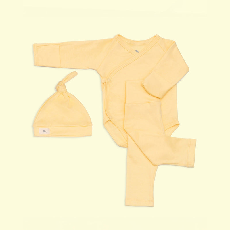 Set Bienvenido a Casa en color Amarillo Bebé - set de regalo para bebé