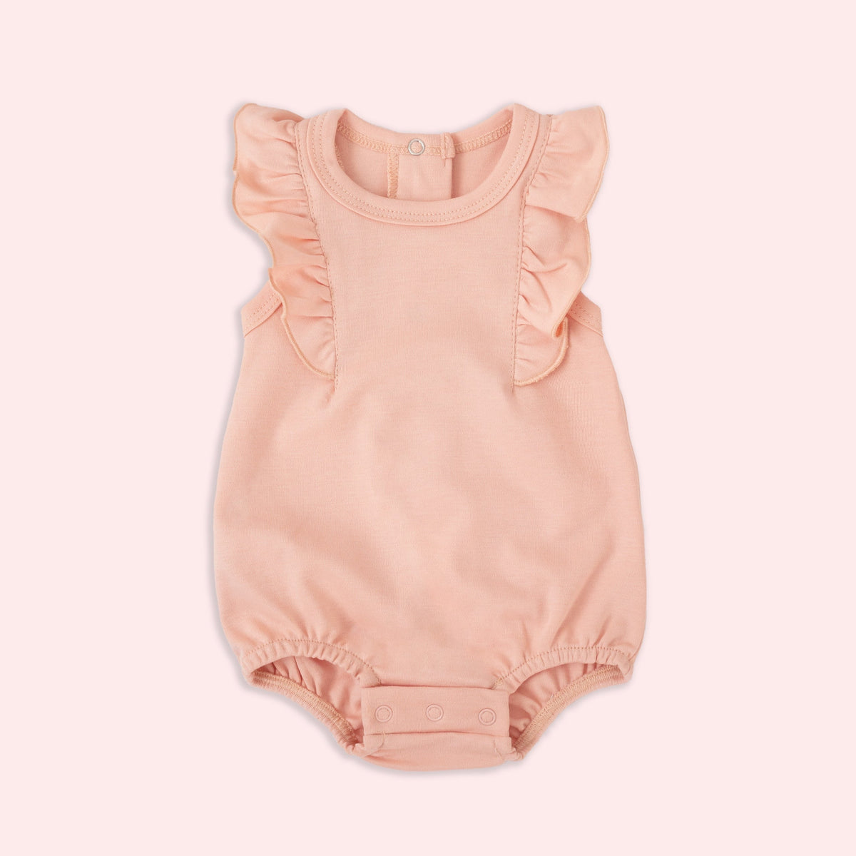 Pañalero de Olanes en color Rosa Nube - pañalero para bebé