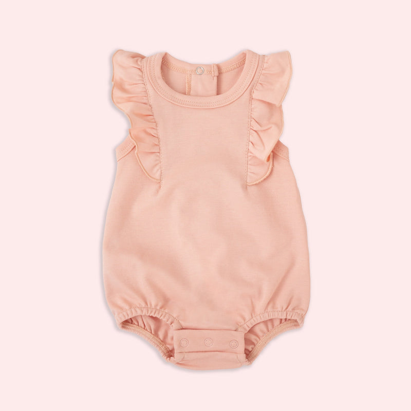 Pañalero de Olanes en color Rosa Nube - pañalero para bebé