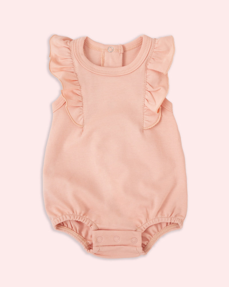 Pañalero de Olanes en color Rosa Nube - pañalero para bebé