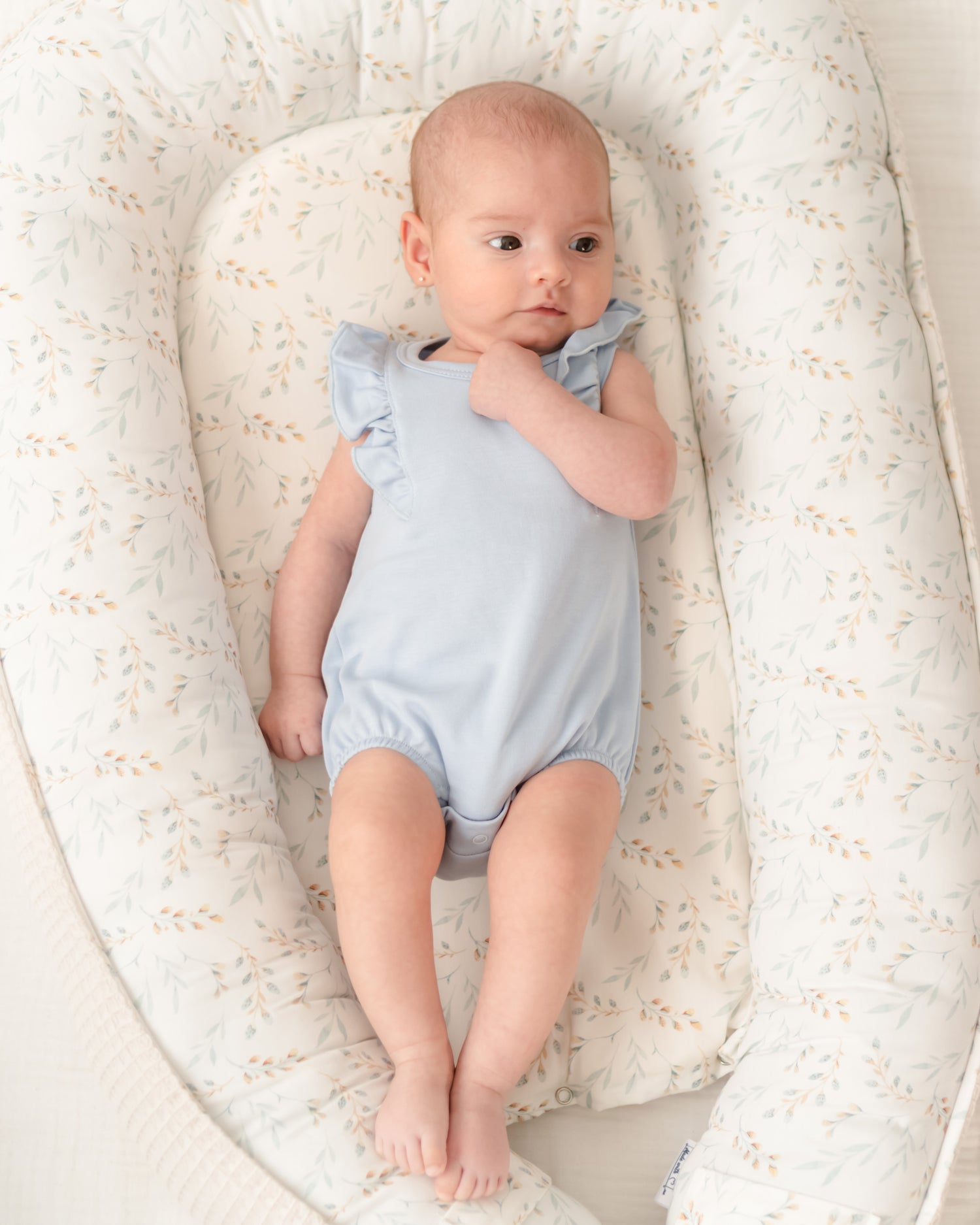 Pañalero de Olanes en color Azul Cielo - pañalero para bebé