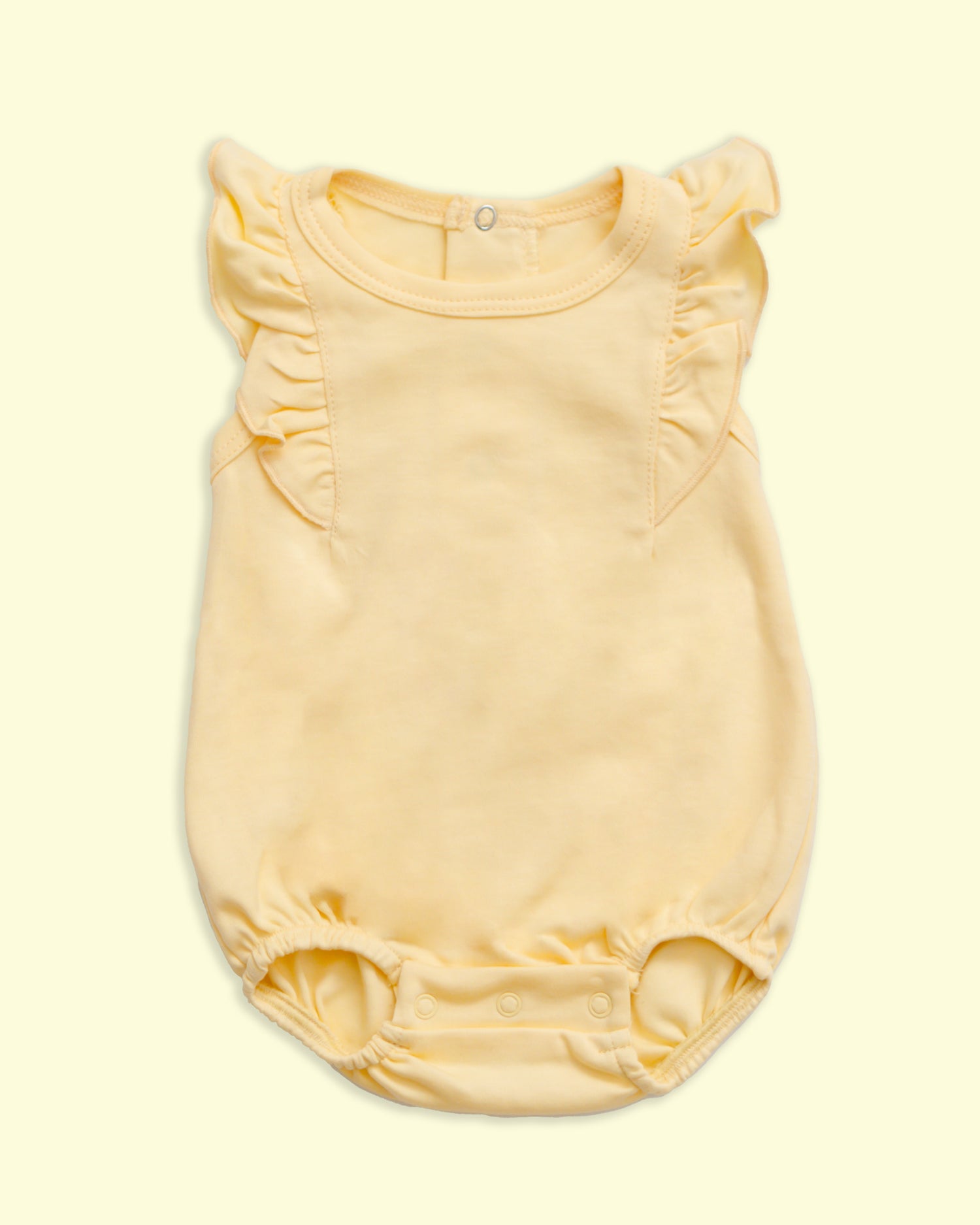 Pañalero de Olanes en color Amarillo Bebé - pañalero para bebé