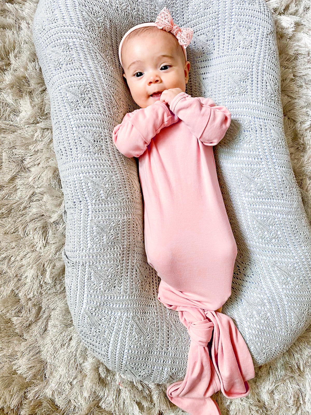 Pijama Nudo en color Rosa Flor