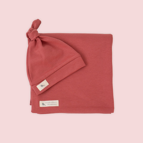 Set Arrullo color Rojo Arcilla - Mae & Mini