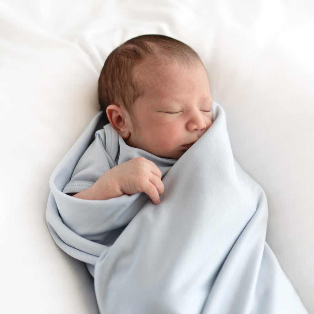 Cobijita Swaddle en Blanco Nube - algodon pima certificado GOTS