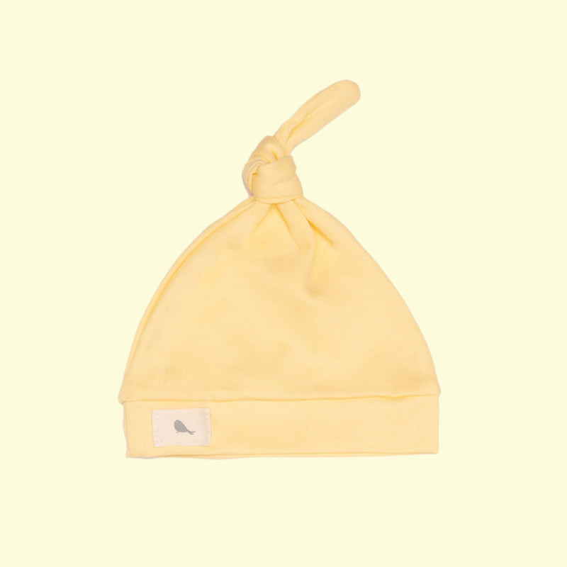 Gorrito Ajustable Amarillo Bebe - gorrito para recien nacido Mae & Mini