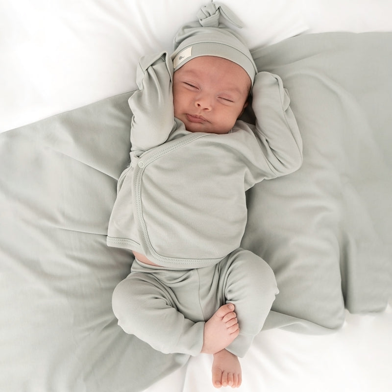 Set Preemie Verde - algodon pima certificado GOTS