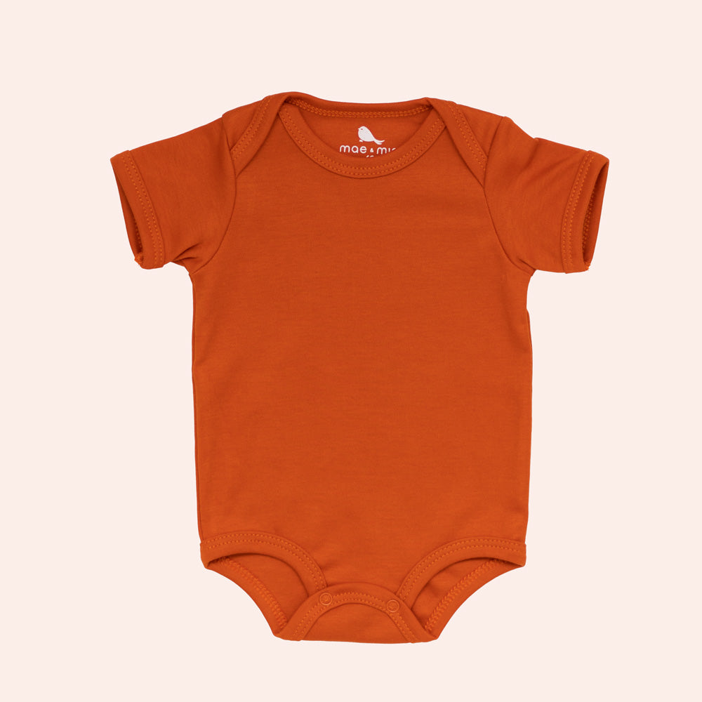 Pañalero Manga Corta - body para bebe de algodon pima Mae & Mini
