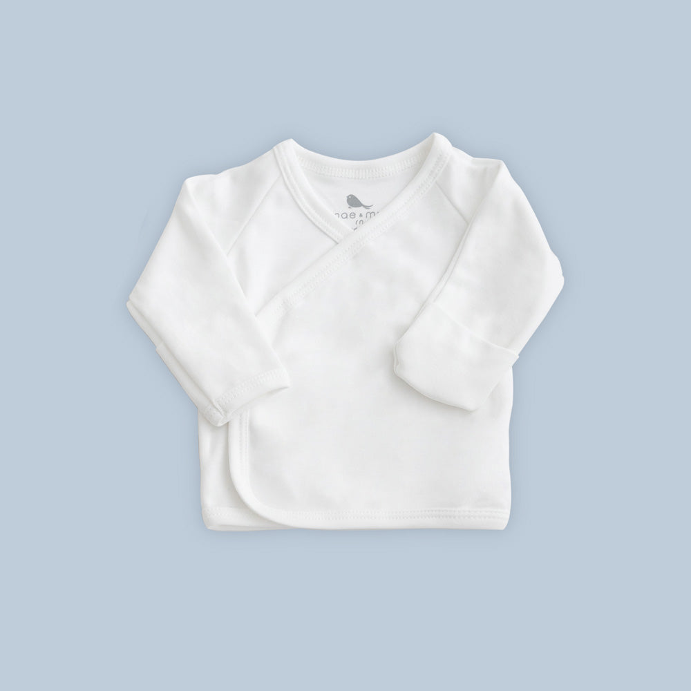 Top Cruzado de algodon pima organico para bebe - Mae & Mini
